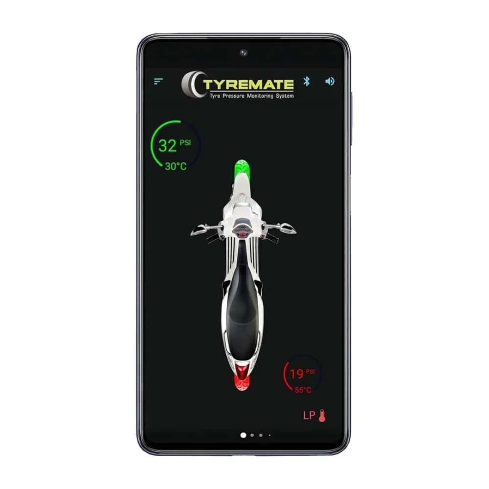 Manatec Tyremate TPMS for Bike with Tubeless Tyres  Pack of 2 Sensors Mobile App for iOS and Android 3 Years Warranty - Image 5
