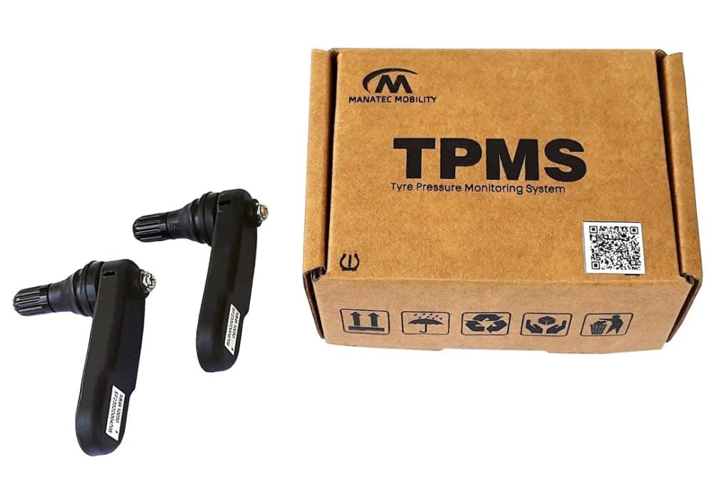 Manatec Tyremate TPMS for Bike with Tubeless Tyres  Pack of 2 Sensors Mobile App for iOS and Android 3 Years Warranty - Image 4