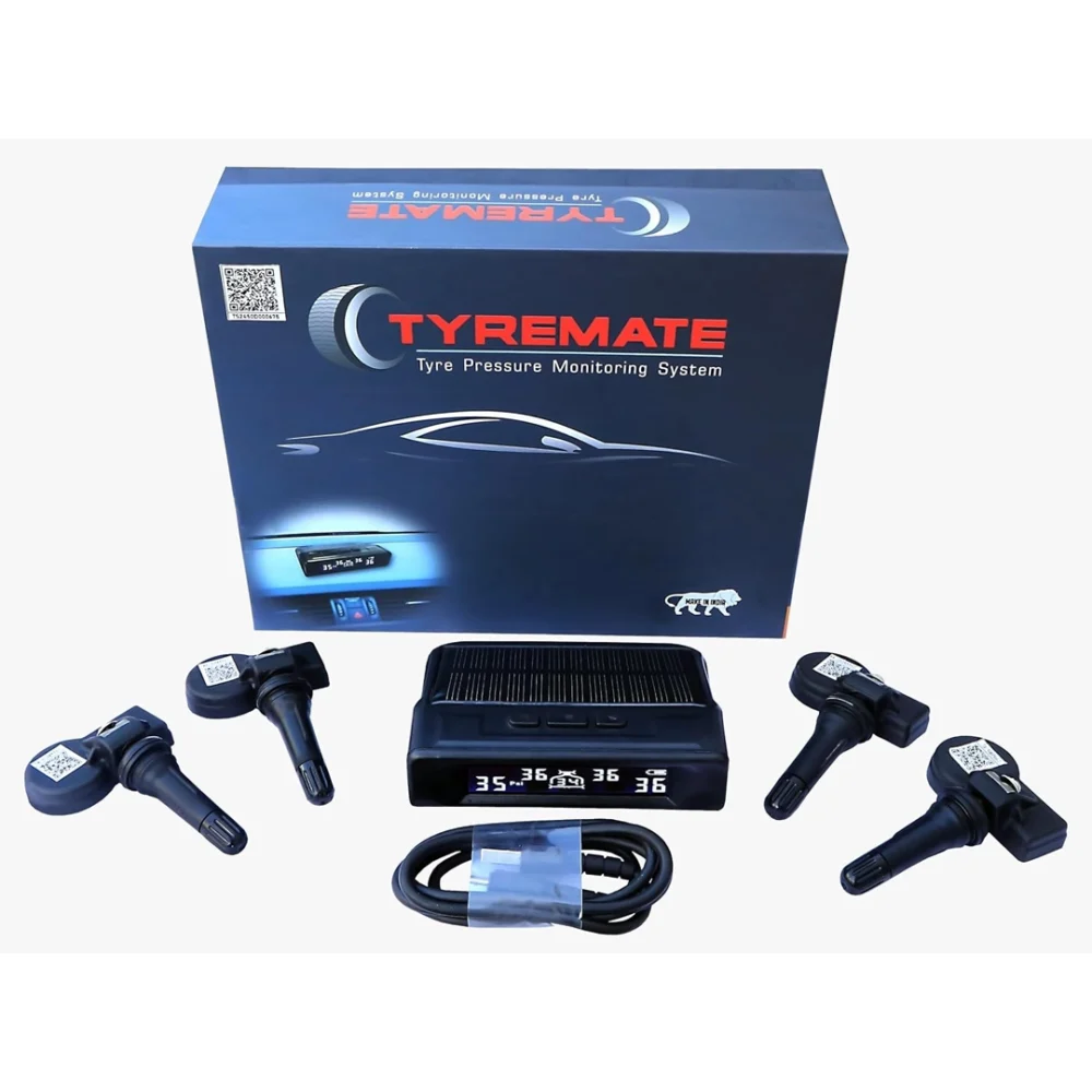 Manatec Tyremate TPMS for Cars with Tubeless Tyres Pack of 4 Sensors & 1 Solar Display 3 Years Warranty - Image 6