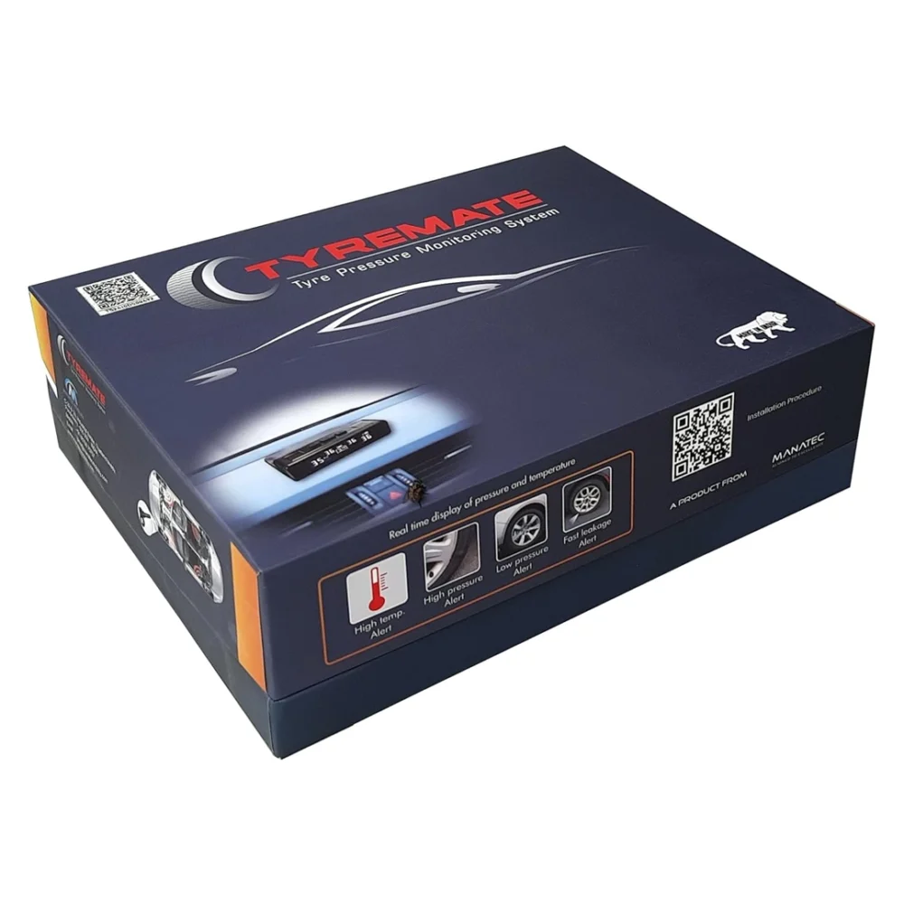 Manatec Tyremate TPMS for Cars with Tubeless Tyres Pack of 4 Sensors & 1 Solar Display 3 Years Warranty - Image 3