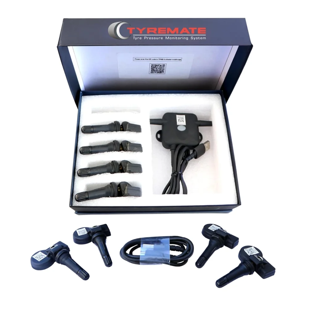 Manatec Tyremate TPMS for Cars with Tubeless Tyres Pack of 4 Sensors Mobile App for iOS and Android 2 Years Warranty - Image 3