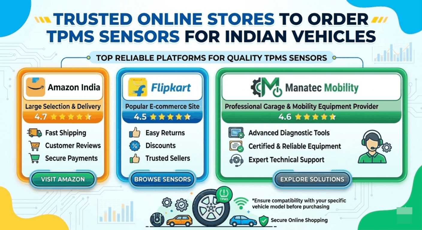 Trusted Online Stores to Order TPMS Sensors for Indian Vehicles