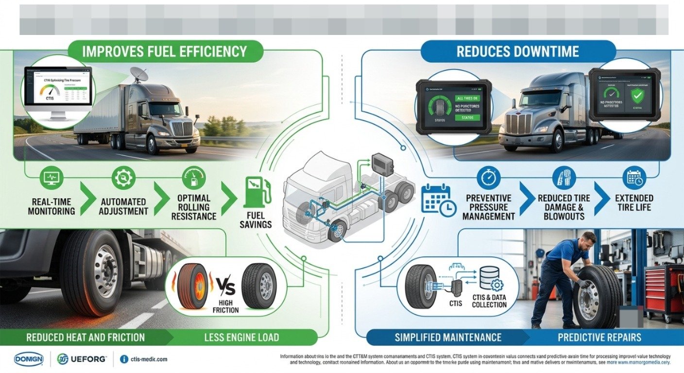 How CTIS for Trucks Reduces Downtime